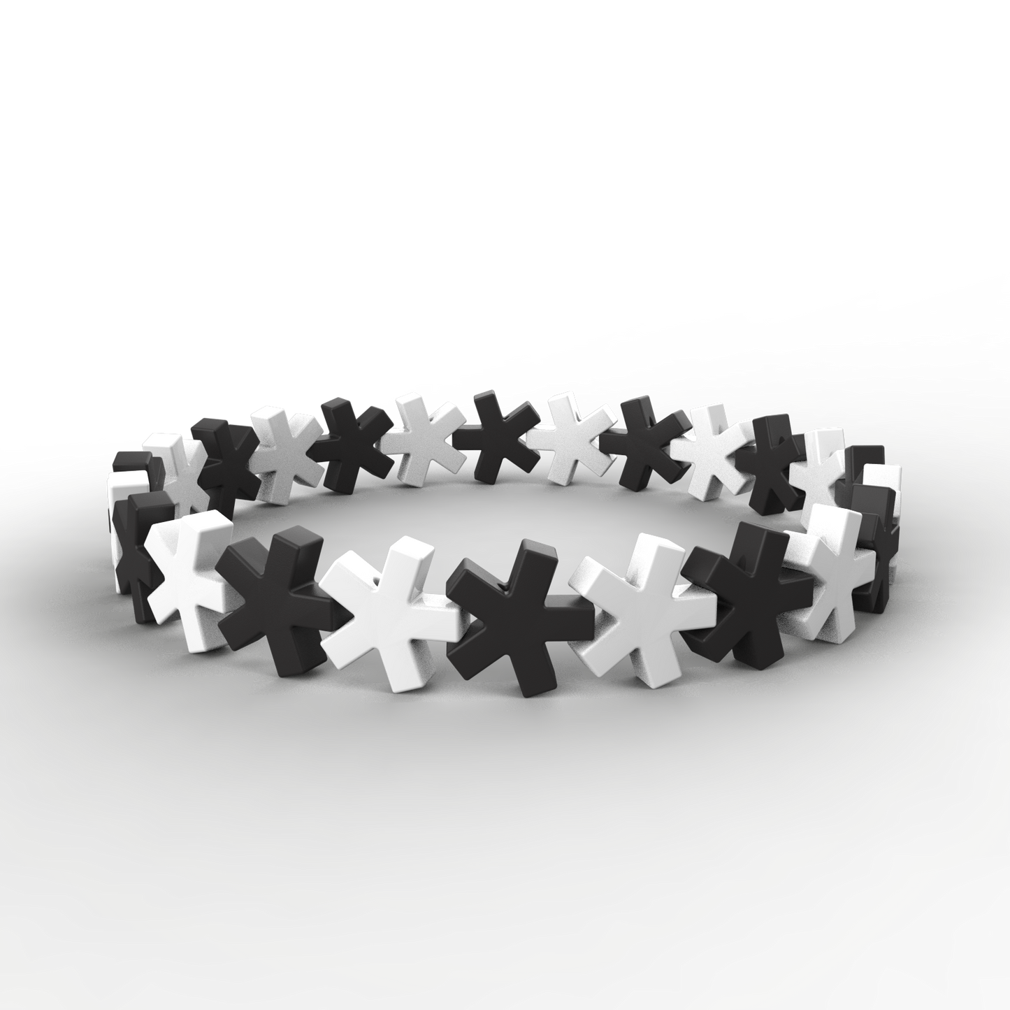 Patterned Asterisk Bracelet