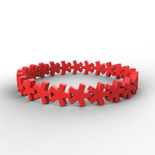 Asterisk Bracelet (RED)