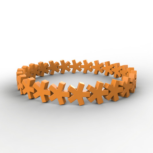 Asterisk Bracelet (ORANGE)